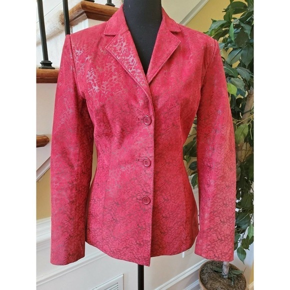 Newport News Woman’s Red Leather Size 8 - Picture 11 of 11